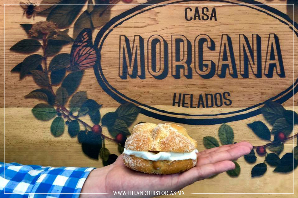 CASA MORGANA y su delicioso ¡pan de muerto con helado!